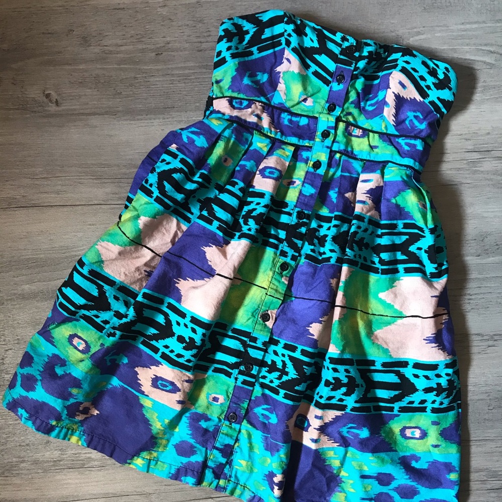 Target Xhilaration Strapless Tribal Dress